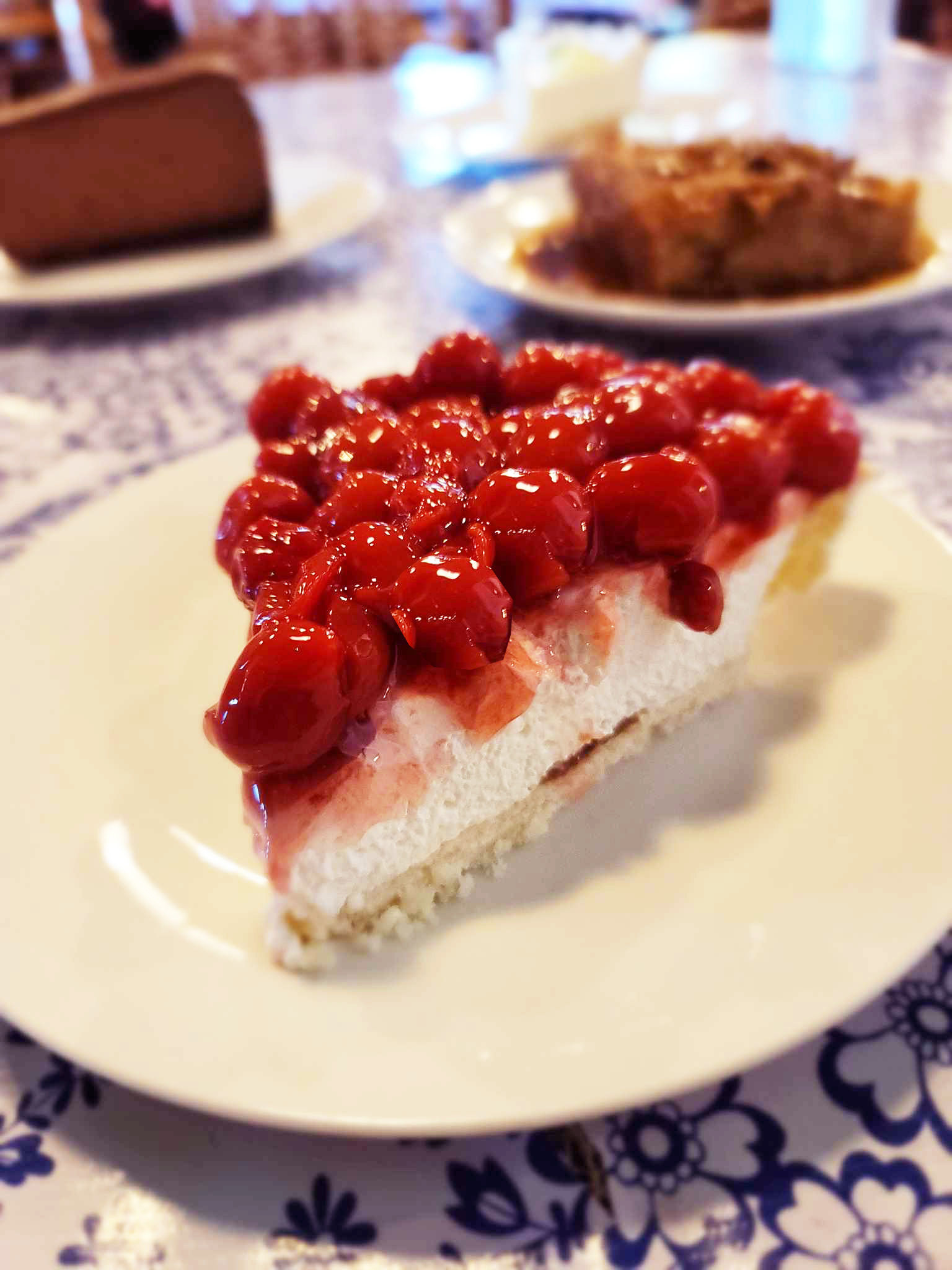 Fifteen desserts to choose from such as our Banana Cherry Cream Pie.